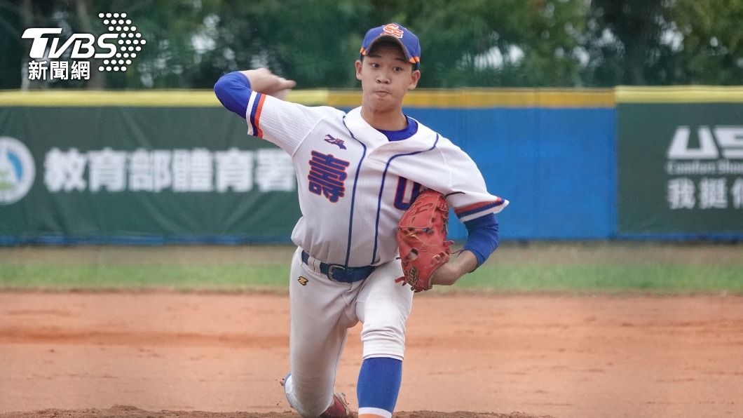 U18東岸聯盟棒球賽，壽山投手吳祉恩投6.2局僅被敲3支安打，無失分。（圖／中央社）