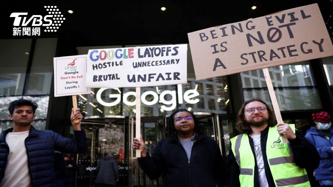 今年一月，科技巨頭Google的母公司Alphabet，宣布將在全球裁員12000名員工，相當於全球員工總數的6%。（圖／路透社）