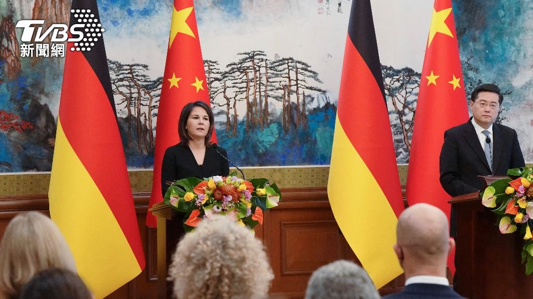 德國外長訪中國。（圖／達志影像美聯社）