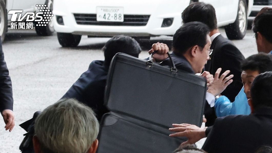 日本首相岸田文雄遇襲。（圖／達志影像美聯社）