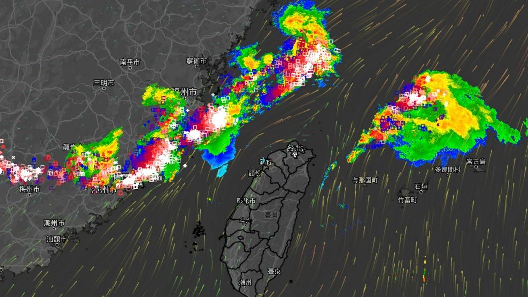 天氣風險雷擊預警系統。（圖／翻攝天氣風險）