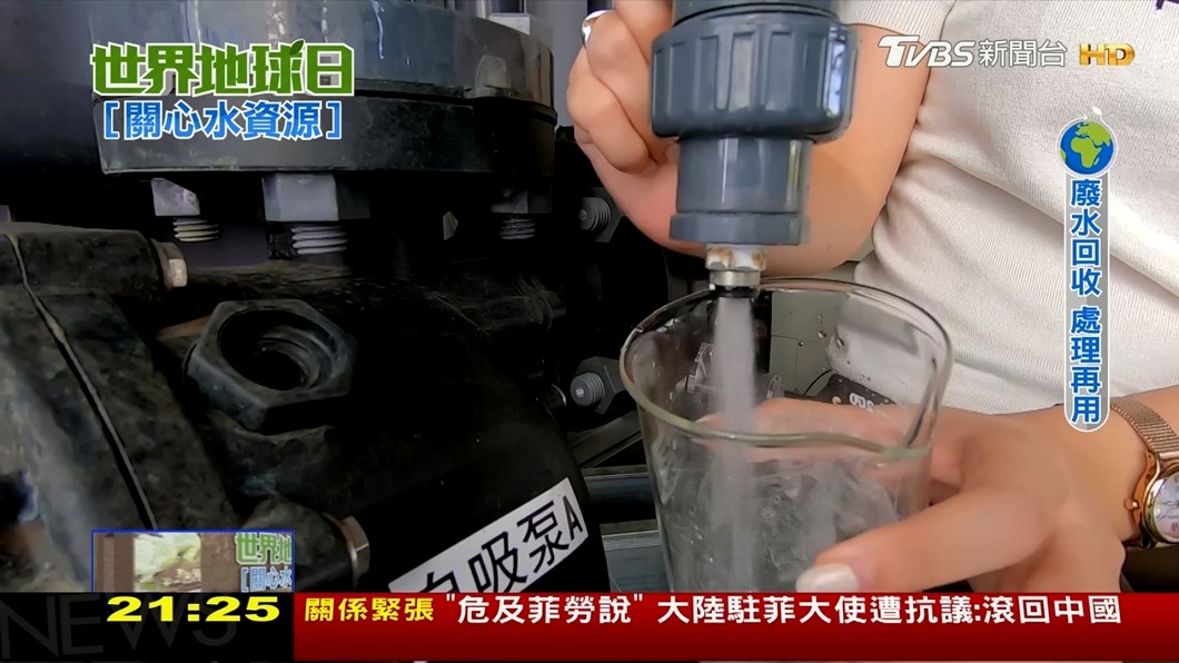 圖／TVBS 缺水缺怕了！　企業工廠紛紛投入「廢水再利用」