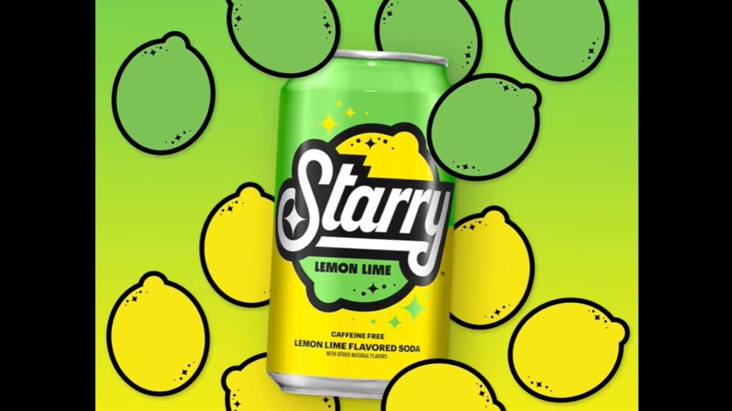 百事推出新款檸檬汽水Starry，挑戰雪碧的美國市占率。（圖／翻攝自百事粉專）