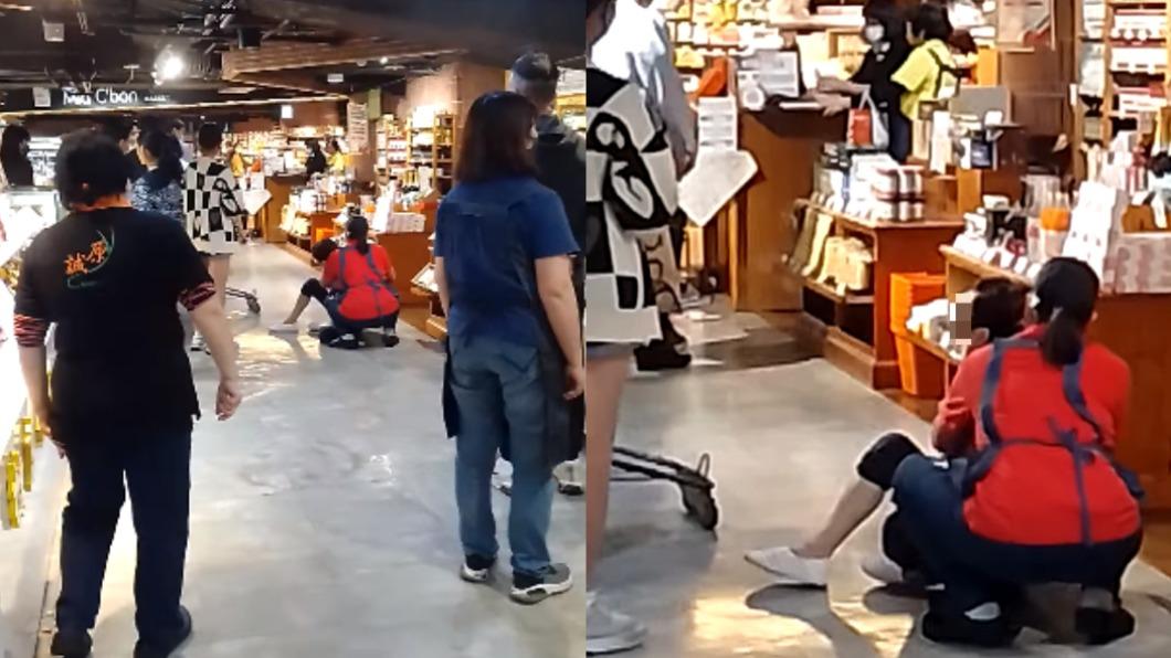 民眾在百貨美食街目擊，一名老闆大聲飆罵阿嬤級員工。（圖／翻攝自爆料公社公開版）
