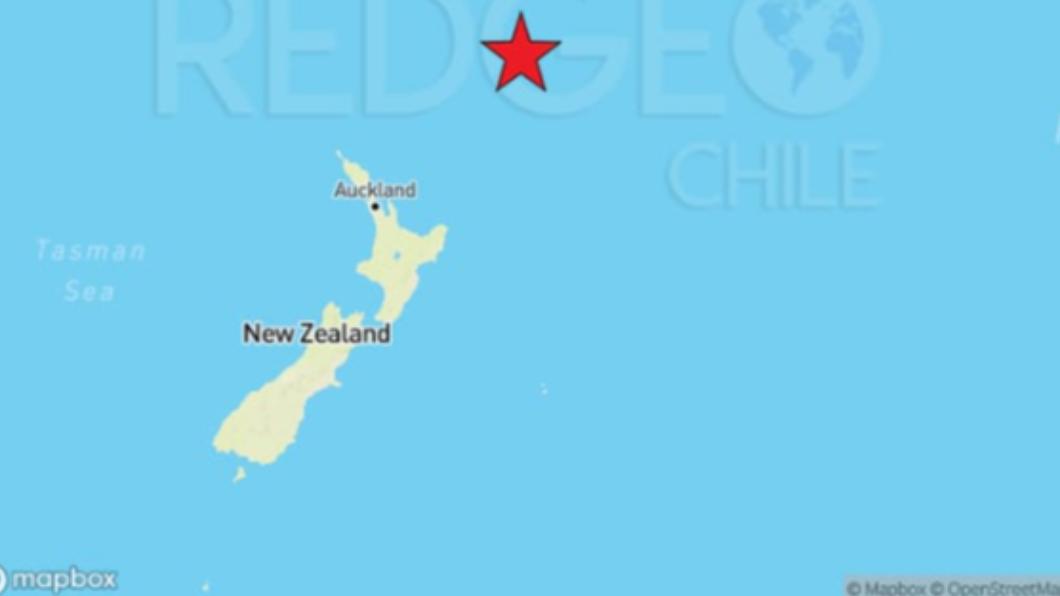 紐西蘭發生7.3強震。（圖／TVBS）