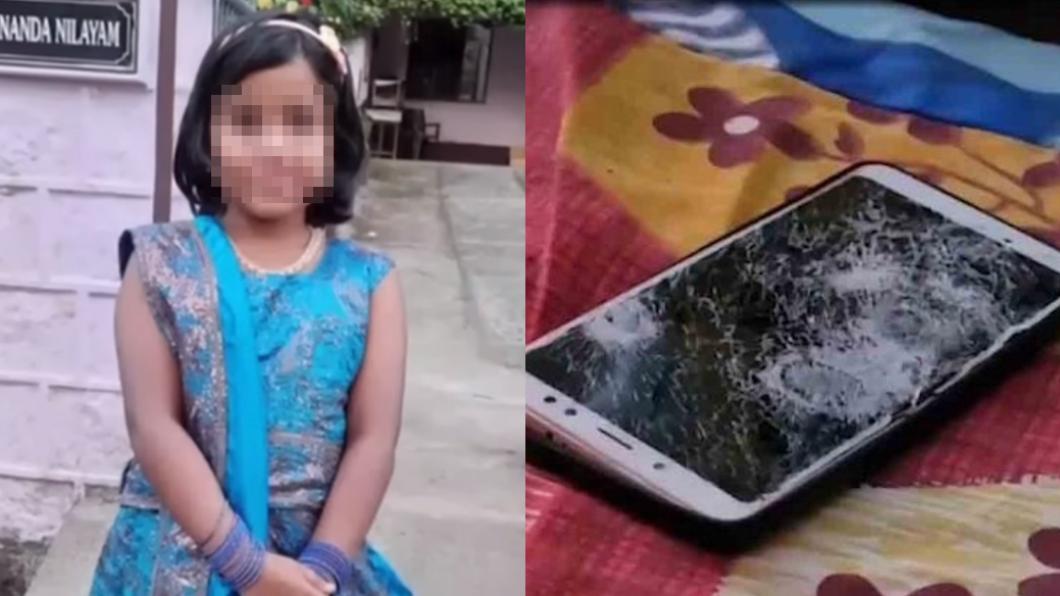 8歲女童不幸因手機爆炸身亡。（圖／翻攝自Manorama News）