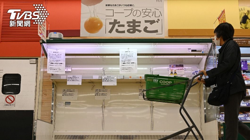 日本蛋荒持續延燒。（圖／達志影像美聯社）