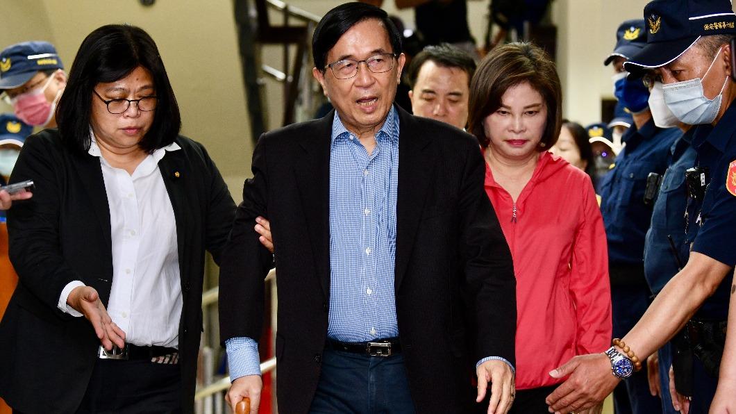 前總統陳水扁2日赴立院請願陳情。（圖/胡瑞麒攝）