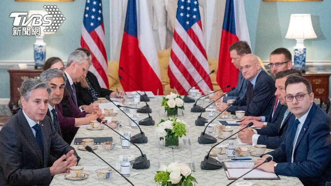 美國與捷克外長在華府召開戰略對話。（圖／達志影像美聯社）