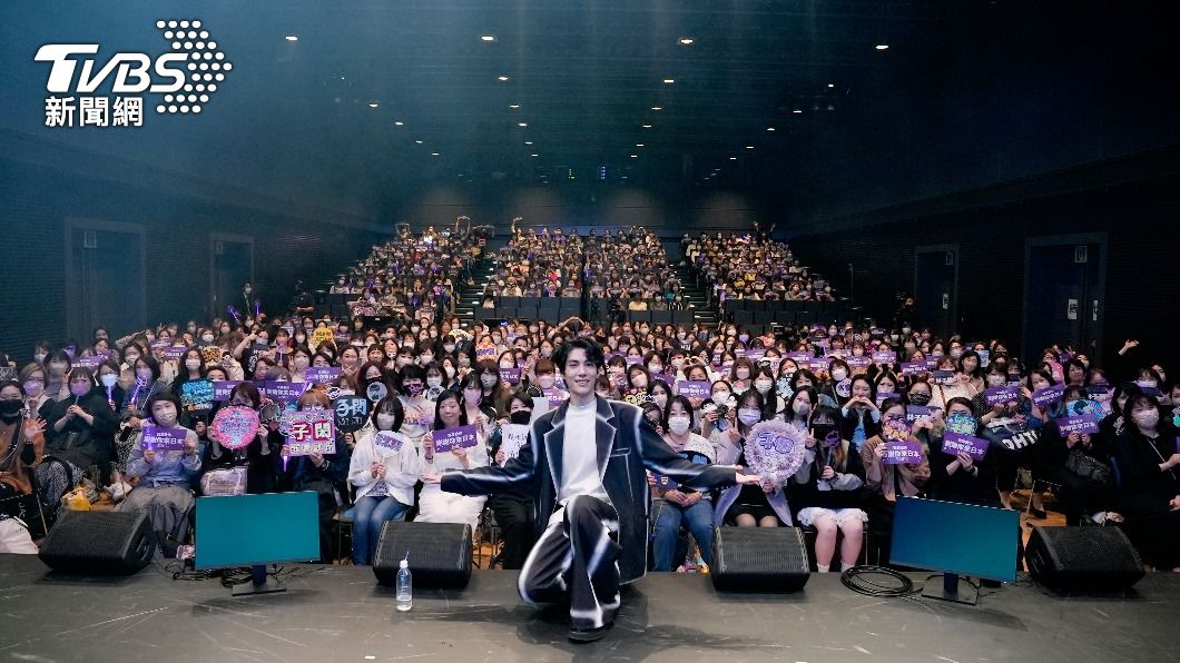 林子閎在日本東京舉辦粉絲見面會，現場座無虛席。（圖／TVBS）