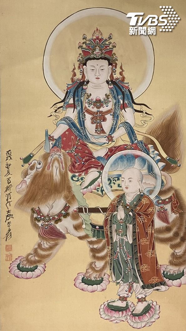 張大千 佛像図 冊頁画 全10頁 精品 宣紙 中国美術 仏画 張大千19幅真跡工筆佛畫來這裡可以近距離觀賞│TVBS新聞網