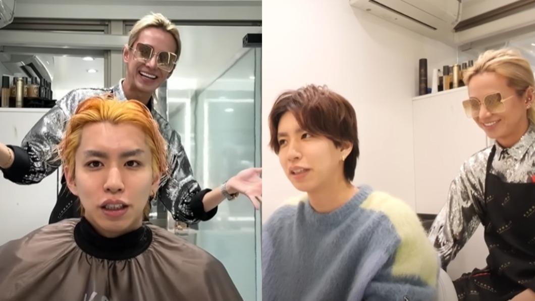 網紅找來日本收費最貴的髮型師為自己設計髮型。（圖／翻攝自 はじめしゃちょー YouTube）