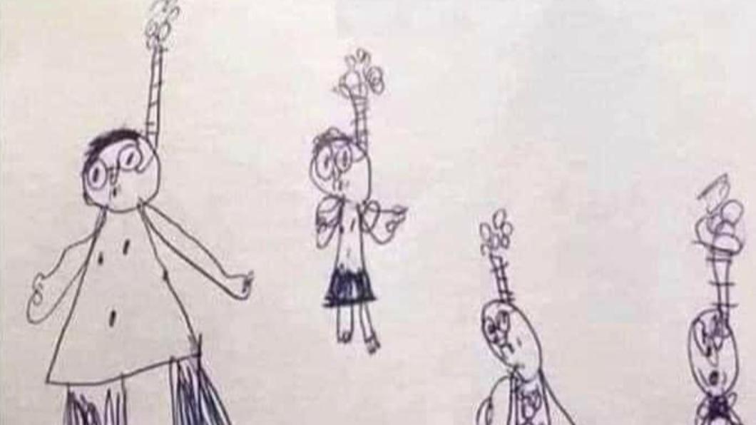 國外一名6歲男童畫的這張圖畫，讓老師緊急將家長叫到學校。（圖／翻攝自Natural World臉書）