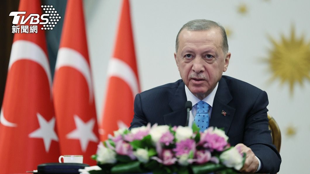 土耳其總統艾爾段爭取連任。（圖／達志影像美聯社）
