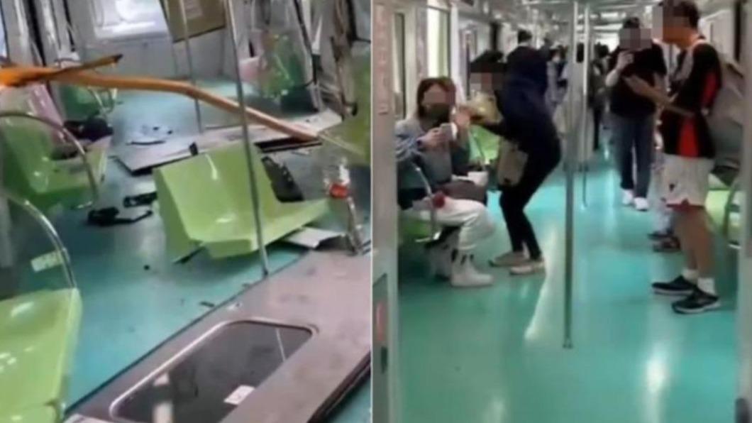 台中捷運昨（10）日發生重大工安意外。（圖／翻攝自記者爆料網）