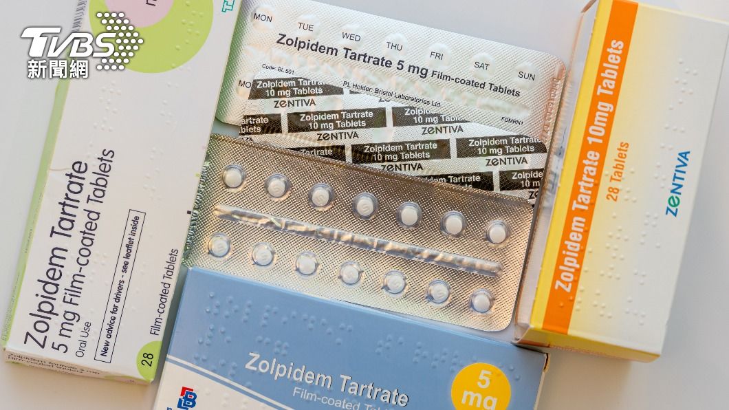 目前常見的安眠藥物佐沛眠（Zolpidem）。（示意圖／shutterstock達志影像）