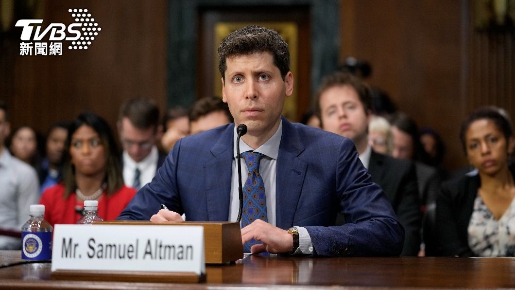 OpenAI執行長阿爾特曼16日首赴美國國會聽證。（圖／達志影像美聯社）