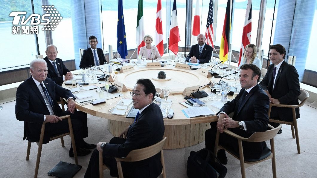 七大工業國集團（G7）領袖於日本廣島舉行峰會。（圖／達志影像路透社）