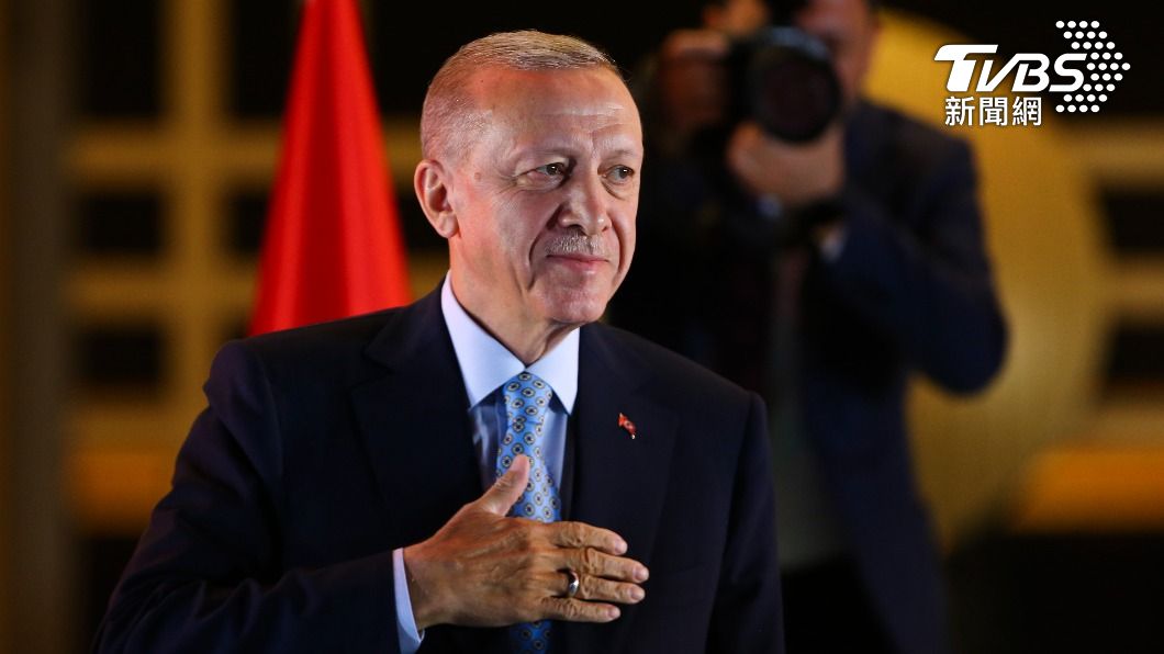 土耳其總統艾爾段成功連任。（圖／達志影像美聯社）