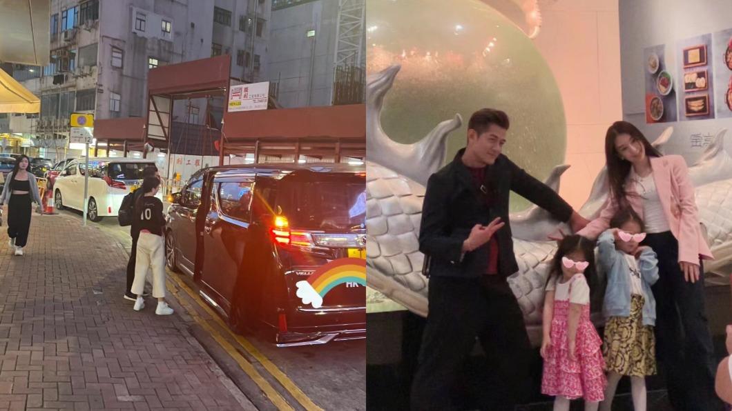 網友日前在香港街頭目擊郭富城、方媛帶著愛女出門吃飯。（圖／翻攝自YEEFAN小紅書、方媛IG）