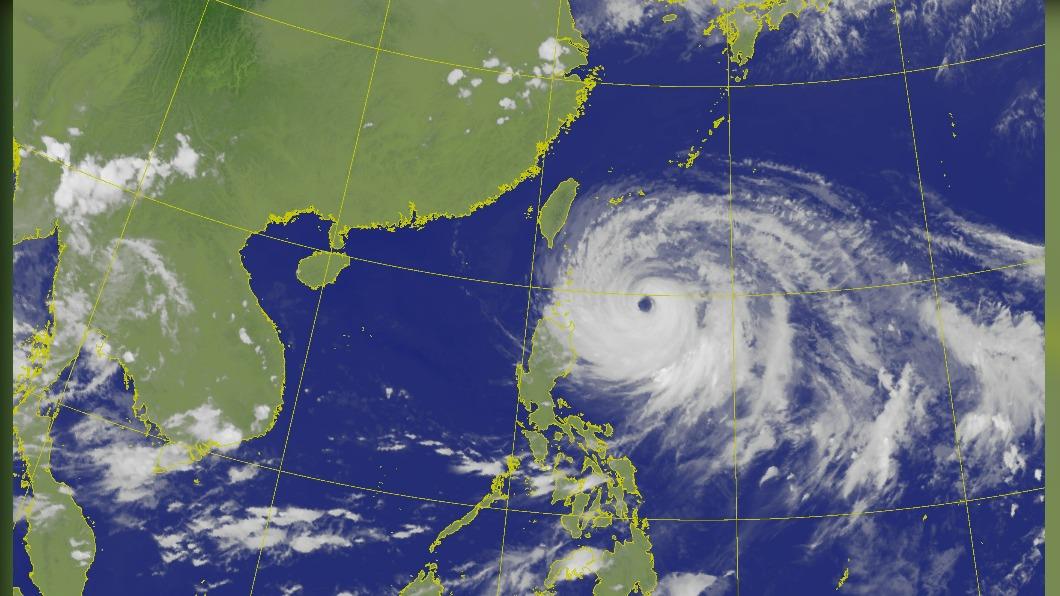 瑪娃颱風外圍環流非常大。（圖／氣象局）