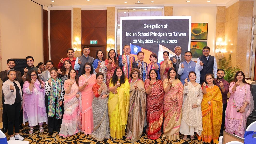 印度訪團在德里香格里拉酒店舉辦感恩茶會。（圖／駐印度代表處教育組提供）