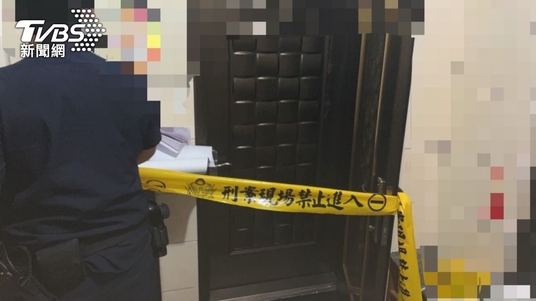 女子陳屍租屋處，警方拉起封鎖線調查。（圖／TVBS）