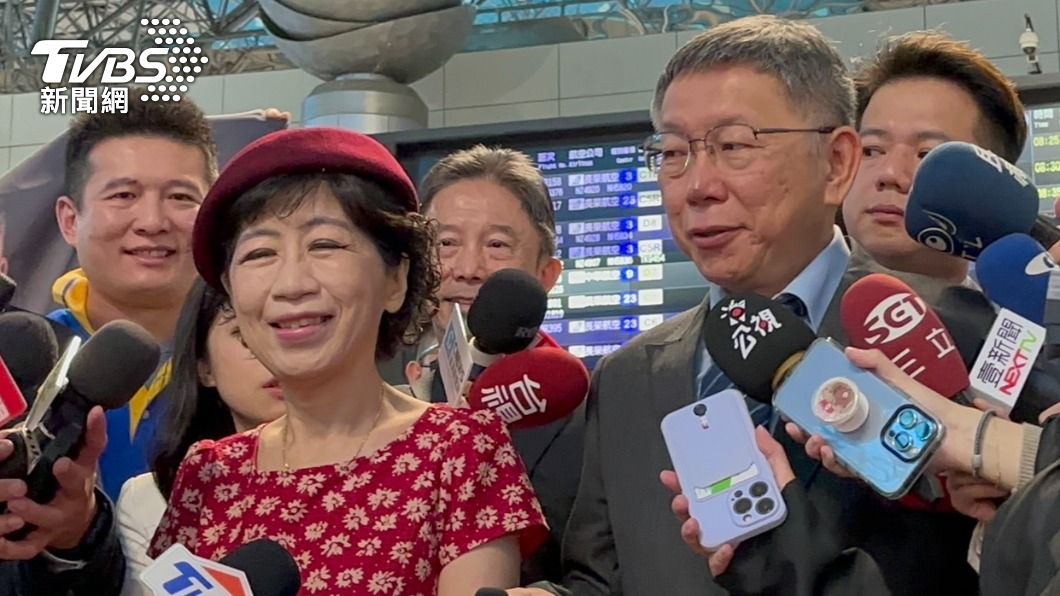 民眾黨主席柯文哲與妻子陳佩琪。（圖／TVBS資料畫面）