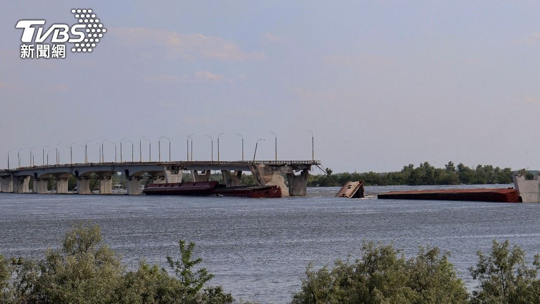 烏克蘭卡科夫卡水壩遭毀。（圖／達志影像路透社）