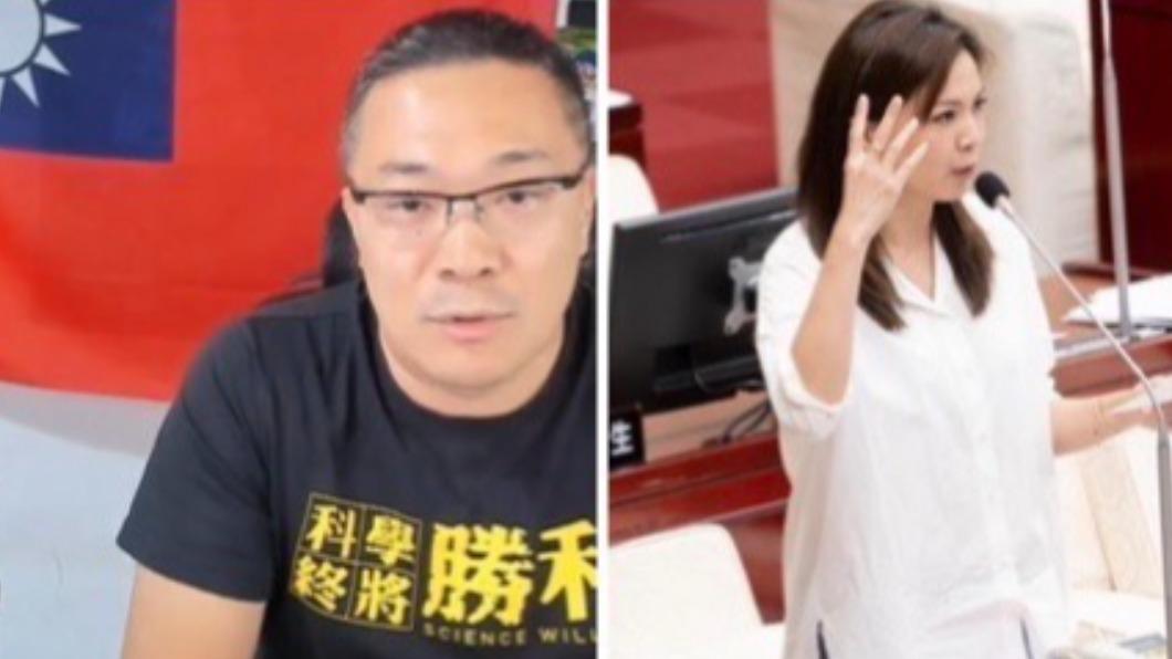 議員鍾沛君（右）指控名嘴朱學恆（左）曾對她性騷。（翻攝自鍾沛君臉書、朱學恒的阿宅萬事通事務所YouTube）