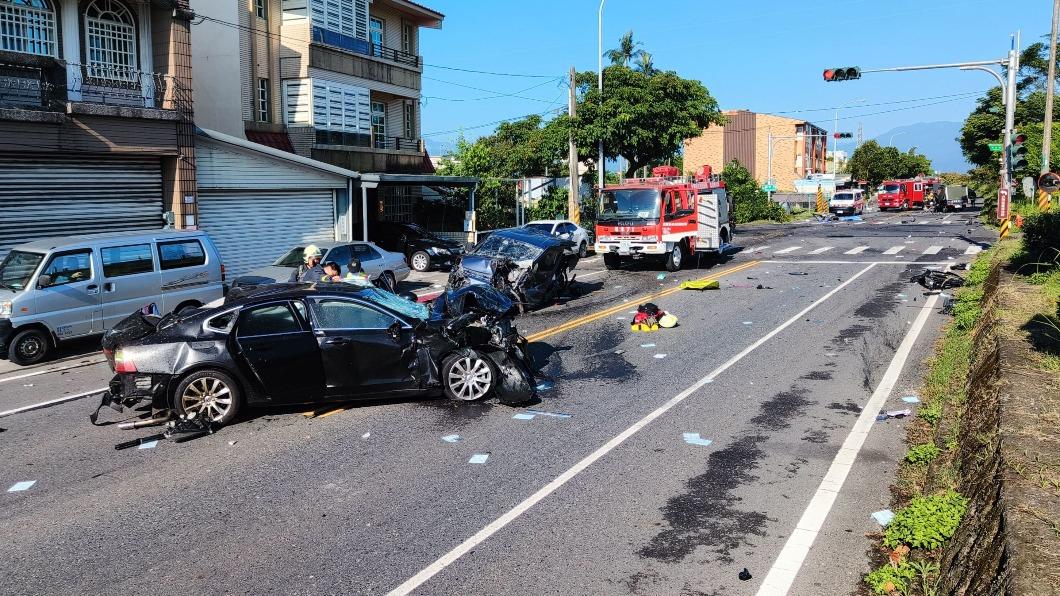 宜蘭五結4車追撞釀3死1重傷。（圖／讀者提供）