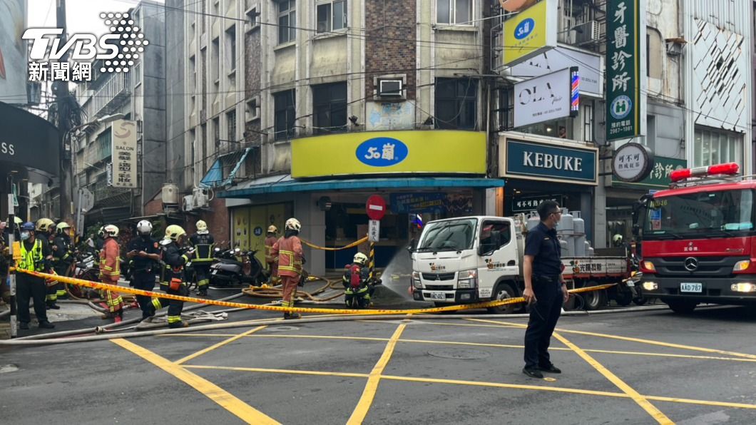 50嵐手搖飲料店發生氣爆意外。（圖／TVBS）