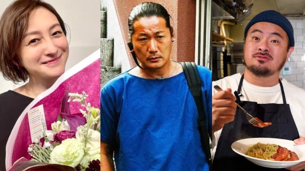 廣末涼子與井筒順(中)於2010年再婚，她近日傳出與名廚鳥羽（右）外遇。（圖／翻攝自推特＠makotopic、鳥羽推特）