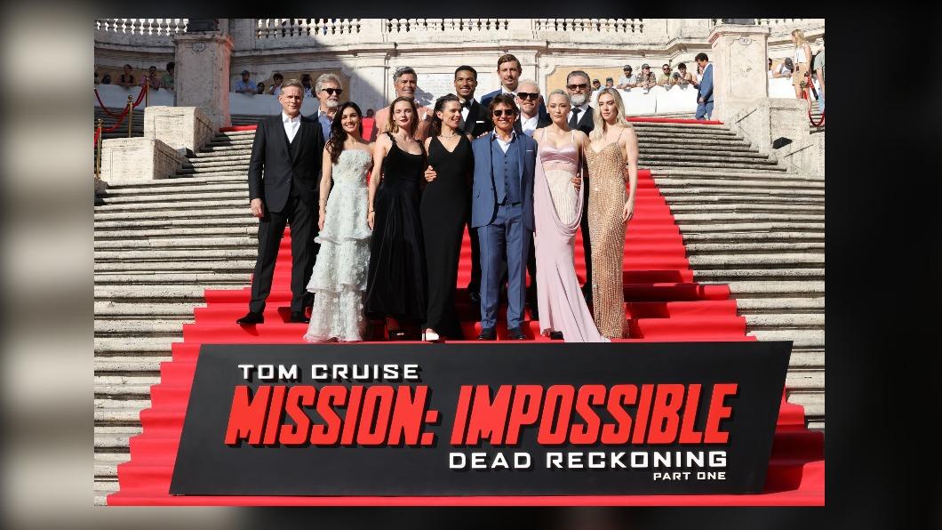 《不可能的任務：致命清算 第一章》全球首映會在羅馬，眾星雲集。(圖/ 翻攝 派拉蒙影片粉絲專頁)