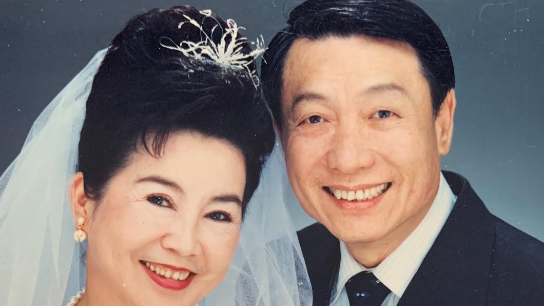 王滿嬌與林義雄在《戲棚下》劇中婚紗照。（圖／林義雄提供）