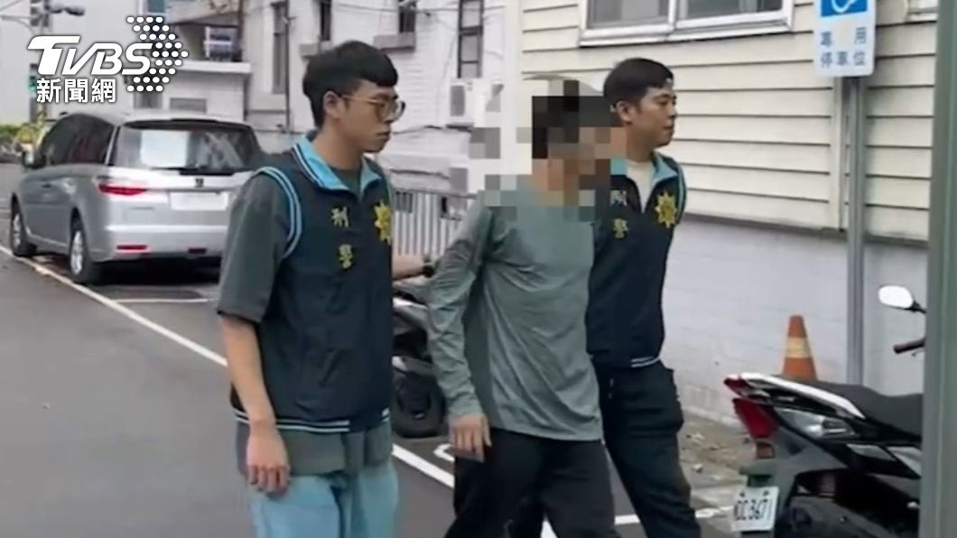 嫌犯被警方逮捕。（圖／TVBS）