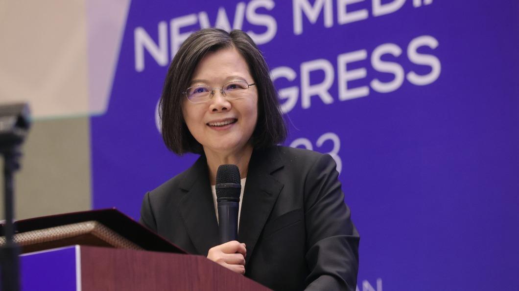 President Tsai Ing-wen addresses World News Media Congress. (TVBS News) President Tsai emphasizes importance of free press