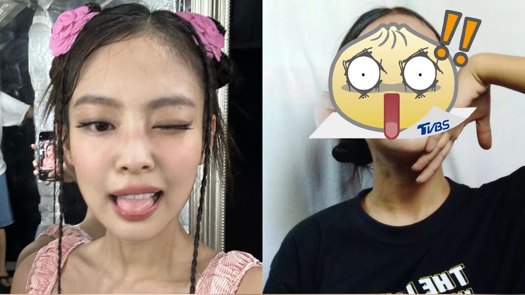 菲律賓一名TikTok網紅臉蛋神似Jennie。（圖 / 翻攝自@jennierubyjane 、@itzwengweng22 IG）