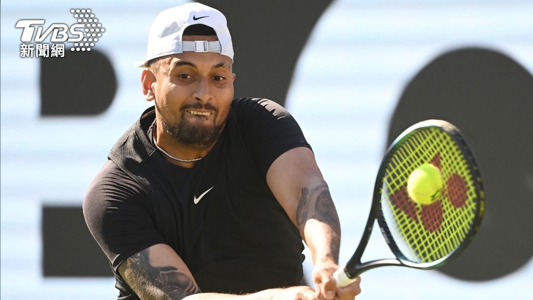 28歲澳洲男子網球名將「壞小子」基里奧斯（Nick Kyrgios）退出溫網。（圖／達志影像美聯社）