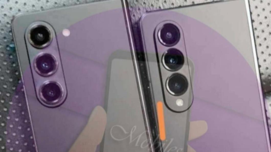 爆料客流傳新一代 Galaxy Z Fold 5實機照。（圖／翻攝Ahmed Qwaider推特） 三星新一代摺疊機長這樣！實機照搶先曝光七月底發布