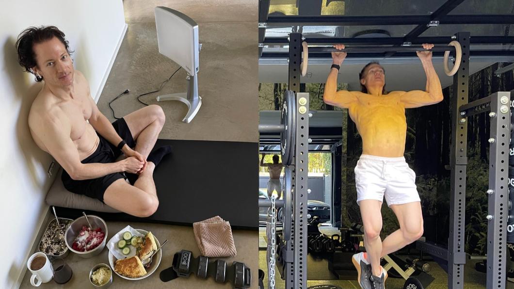 45歲的矽谷大亨約翰遜每天堅持嚴格的飲食、運動計畫。（圖／翻攝自blueprint.bryanjohnson.co）