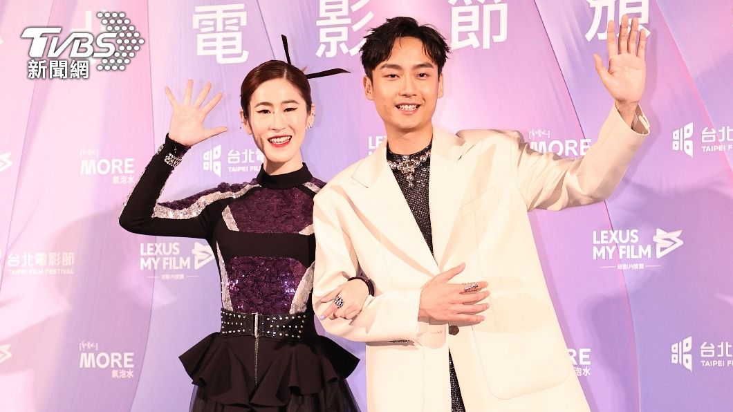 百白、大鶴去（2023）年一起主持台北電影節。（圖／張哲鳴攝）