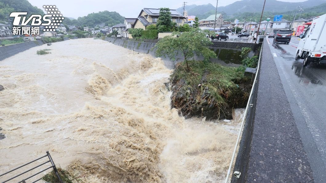 暴雨襲擊日本九州地區和中國地區。（資料照／達志影像美聯社）