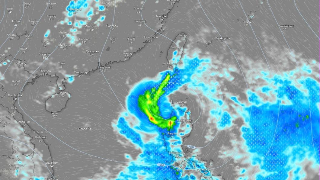 WINDY EC 週六雨區分布。（圖／翻攝台灣颱風論壇｜天氣特急）