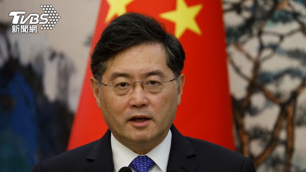 中國外交部長秦剛自上個月25日後就再也沒有公開露面。（圖／達志影像路透社）