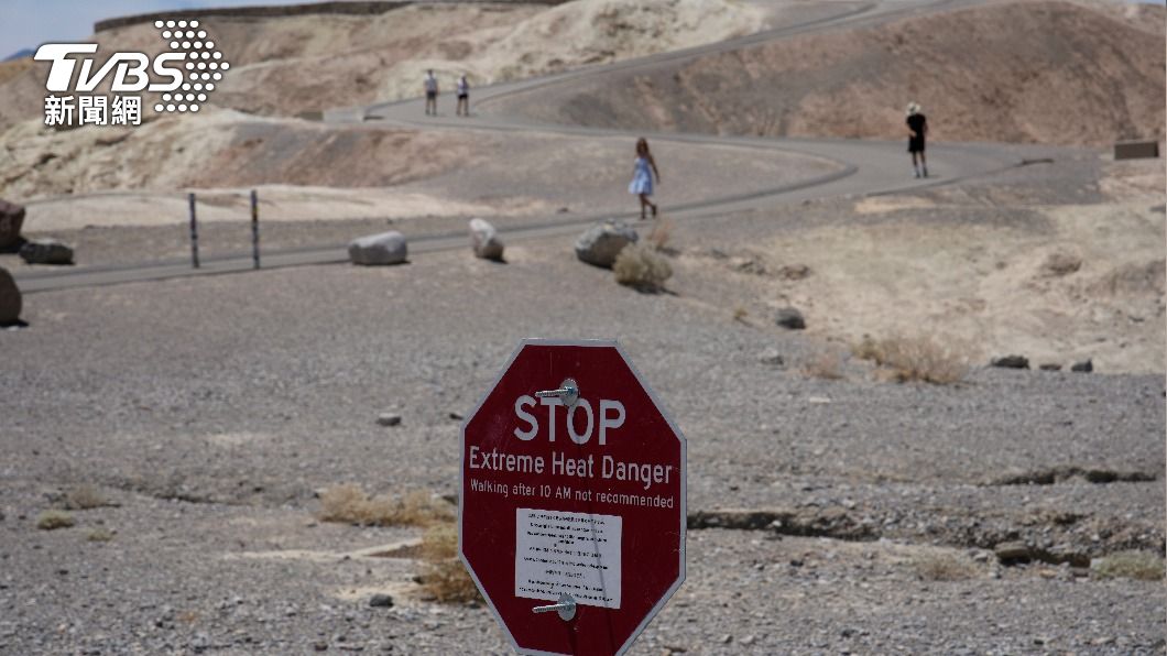 美國Death Valley高溫破攝氏52度。（圖／達志影像美聯社）