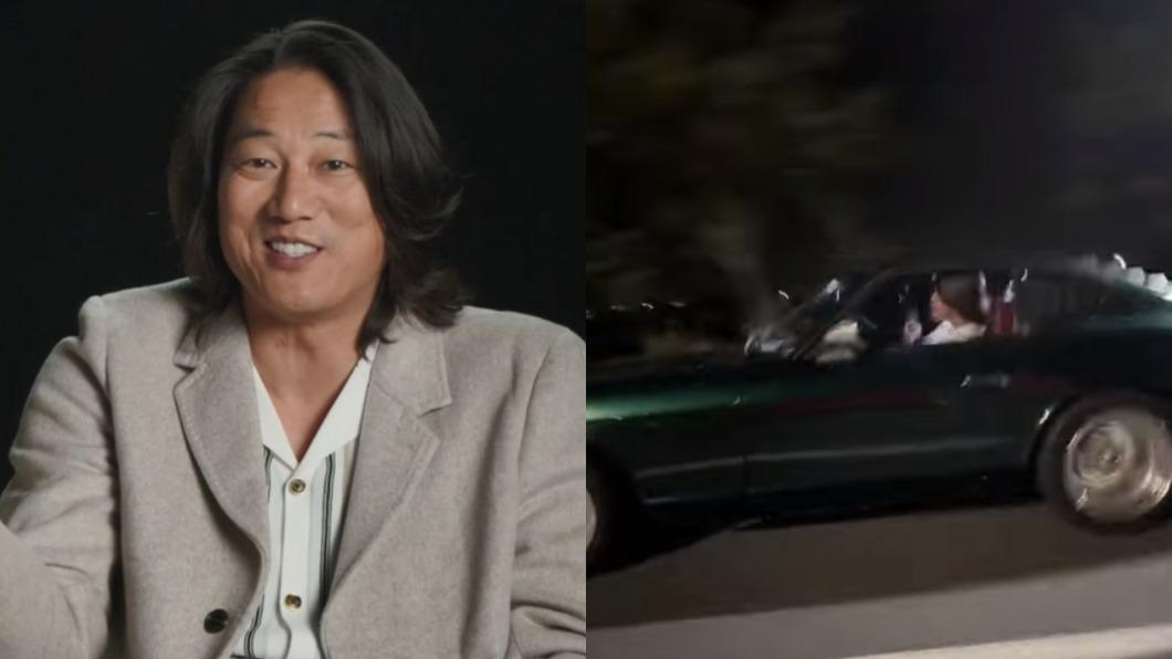 網友在路上看見一輛Nissan Fairlady Z，駕駛人酷似「韓哥」。（組合圖／TVBS、翻攝自愛拉小胖 Watson Lin Tiktok）