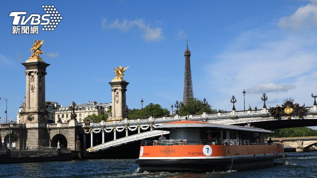法國當局大舉投資，針對塞納河進行水質整治計畫。（圖／達志影像美聯社）