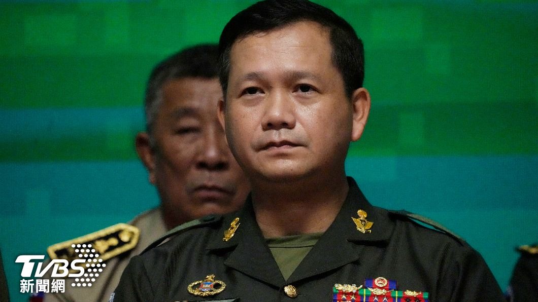 柬埔寨強人總理洪森長子，正式被視為政權接班人的洪馬奈上將。（圖/達志影像美聯社）