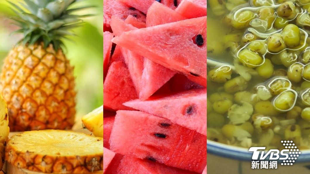 夏日有助於消暑解熱的食物。（示意圖／Shutterstock達志影像）